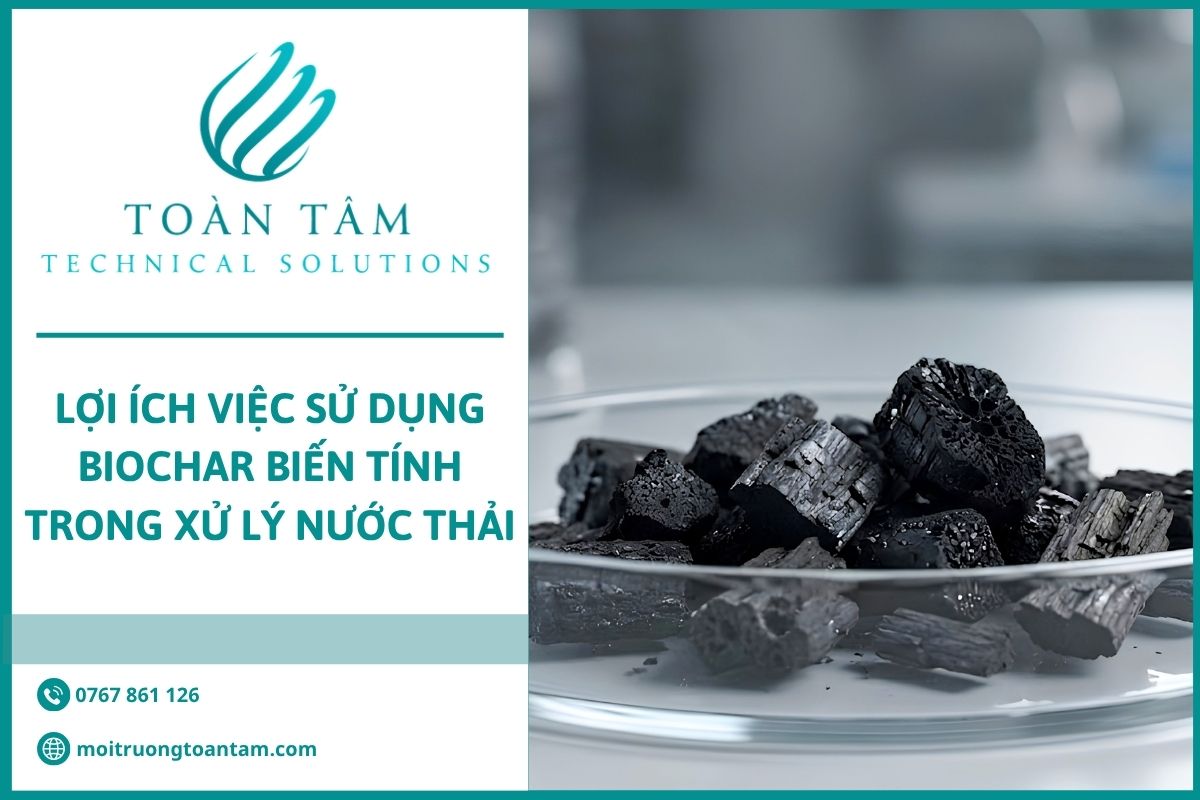 Lợi ích việc sử dụng Biochar biến tính trong XLNT