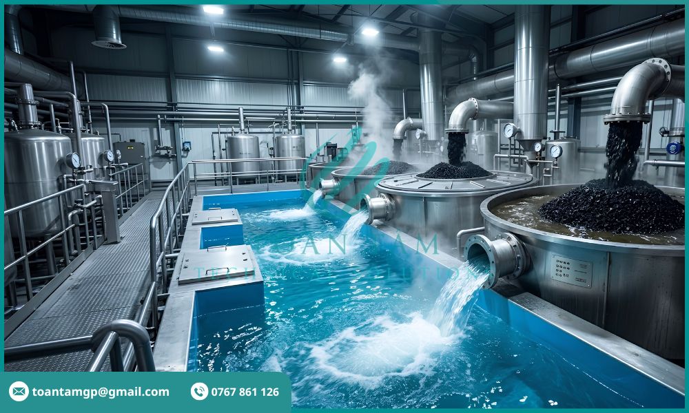 Ứng dụng vào xử lý nước thải công nghiệp