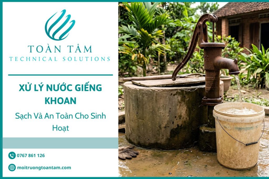 Giải pháp xử lý nước giếng khoan sạch và an toàn cho sinh hoạt