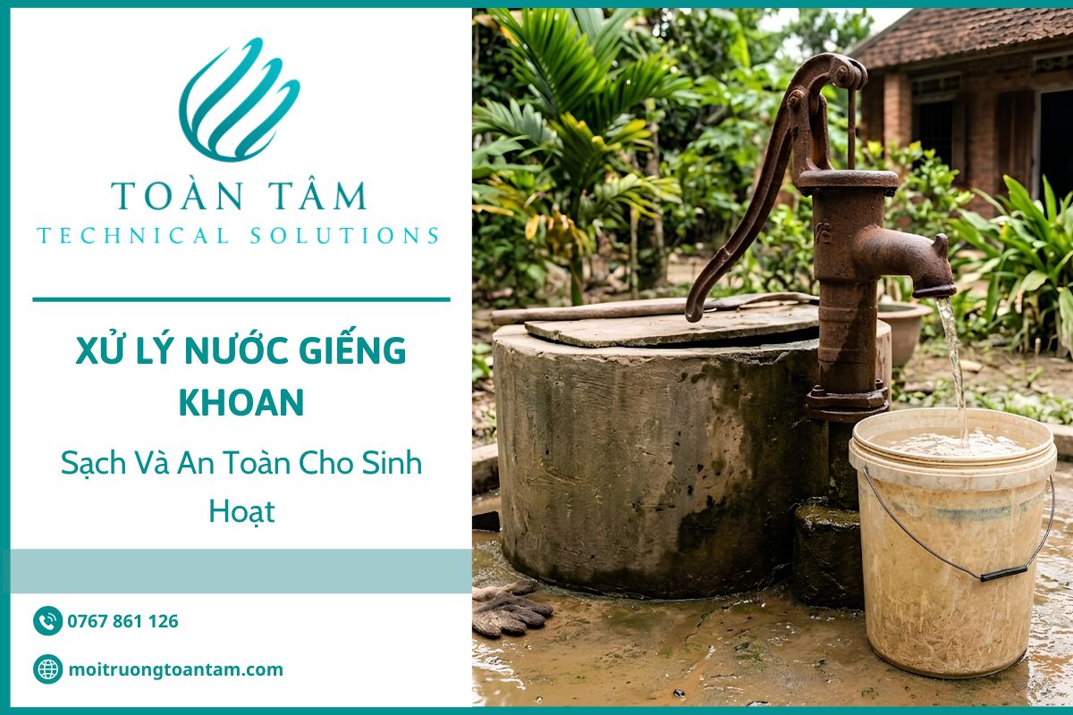 Xử lý nước giếng khoan sạch, an toàn