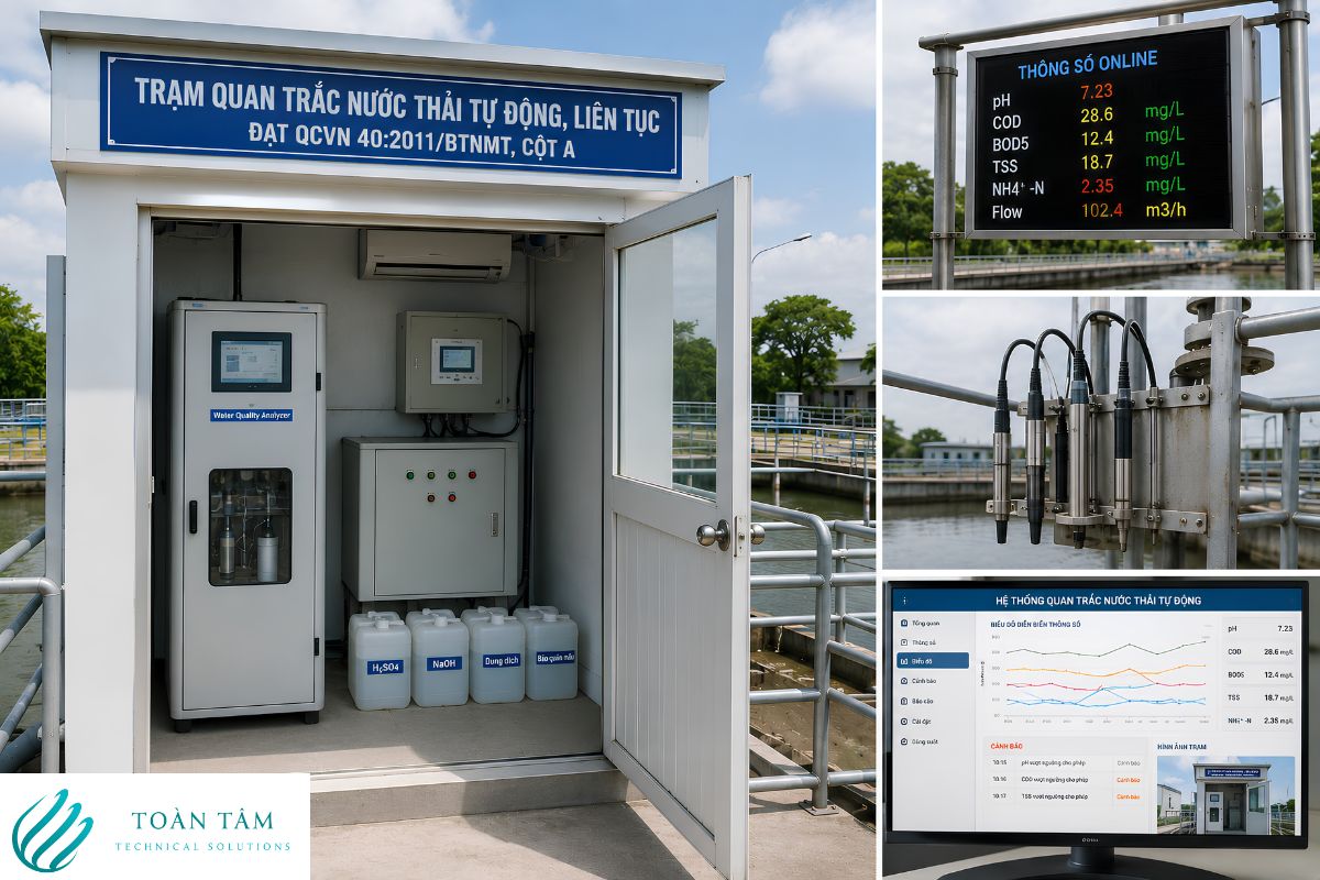 Đặc điểm của trạm quan trắc nước thải tự động