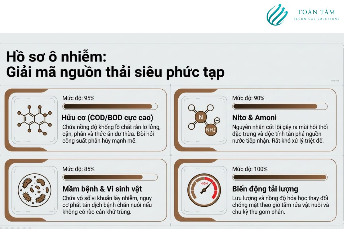 Đặc trưng của nước thải chăn nuôi