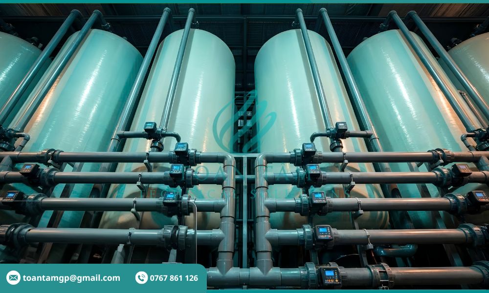Hệ thống bồn lọc áp lực tự động hóa quy mô lớn