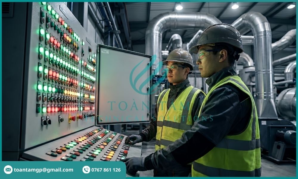 Quy trình xử lý khí thải tại Toàn Tâm