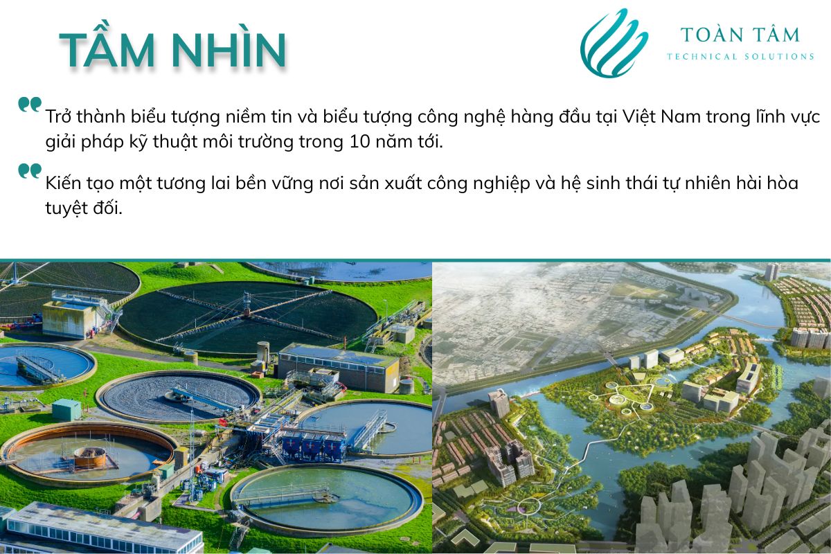 Tầm nhìn trở thành đơn vị giải pháp môi trường uy tín