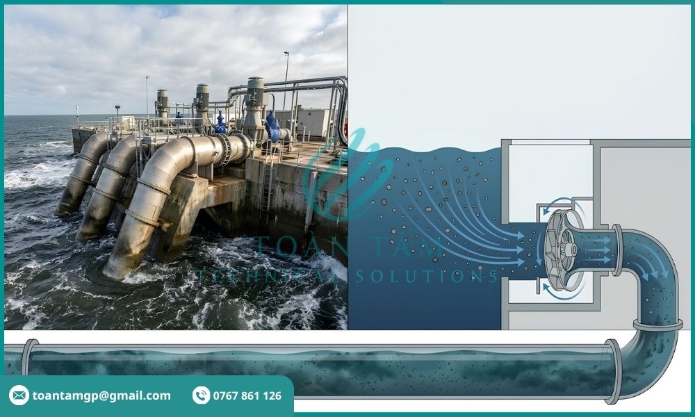 Bể thu gom xử lý nước nhiễm mặn
