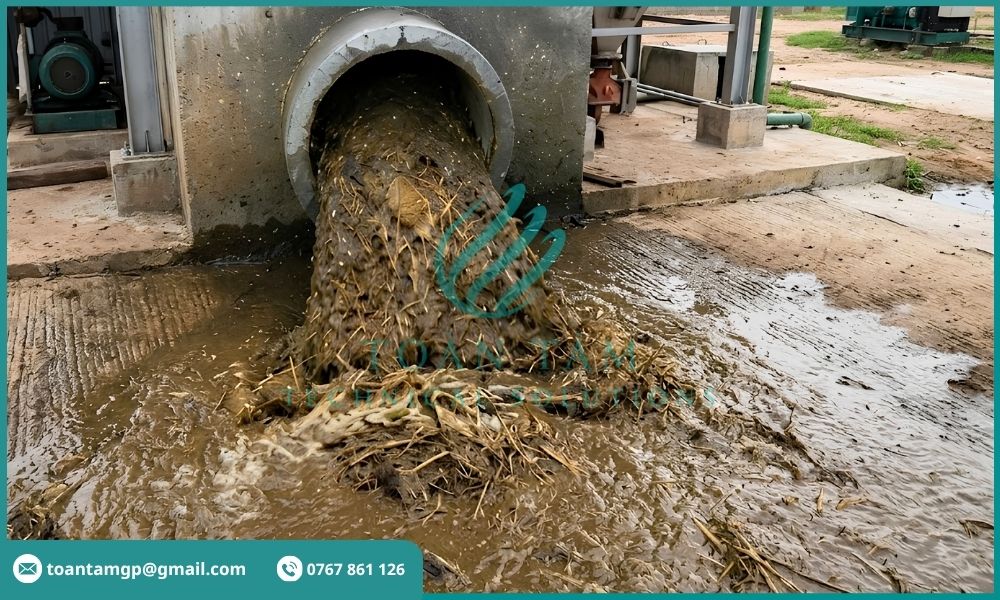 Bị tắc nghẽn do chất rắn và bùn tích tụ