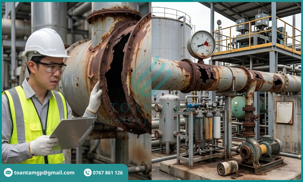 Cần bảo trì hệ thống xử lý khí thải nhà máy