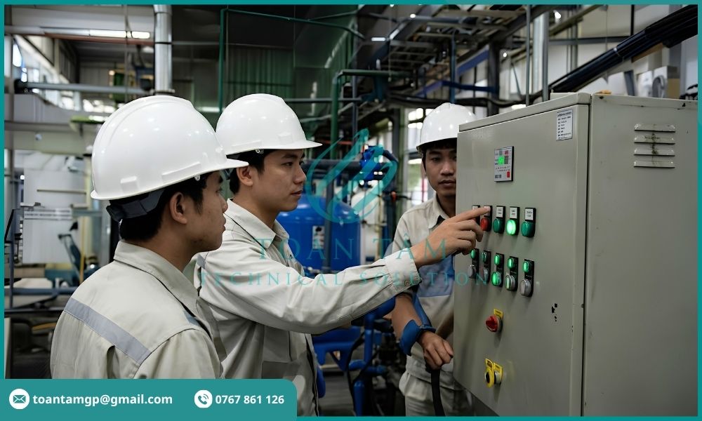 Chạy thử hệ thống xử lý nước cấp