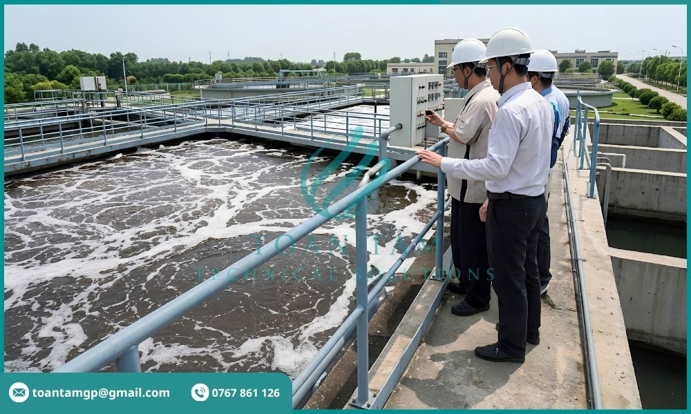 Chạy thử hệ thống xử lý nước thải