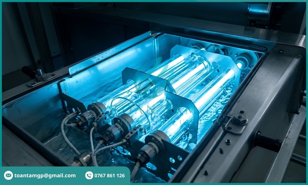 Chiếu tia cực tím UV để khử trùng nước