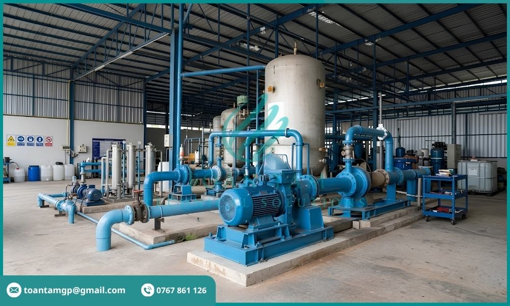 Cơ sở sản xuất công nghiệp khai thác nước ngầm