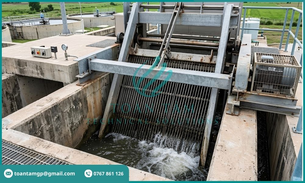 Công đoạn xử lý sơ bộ nước thải