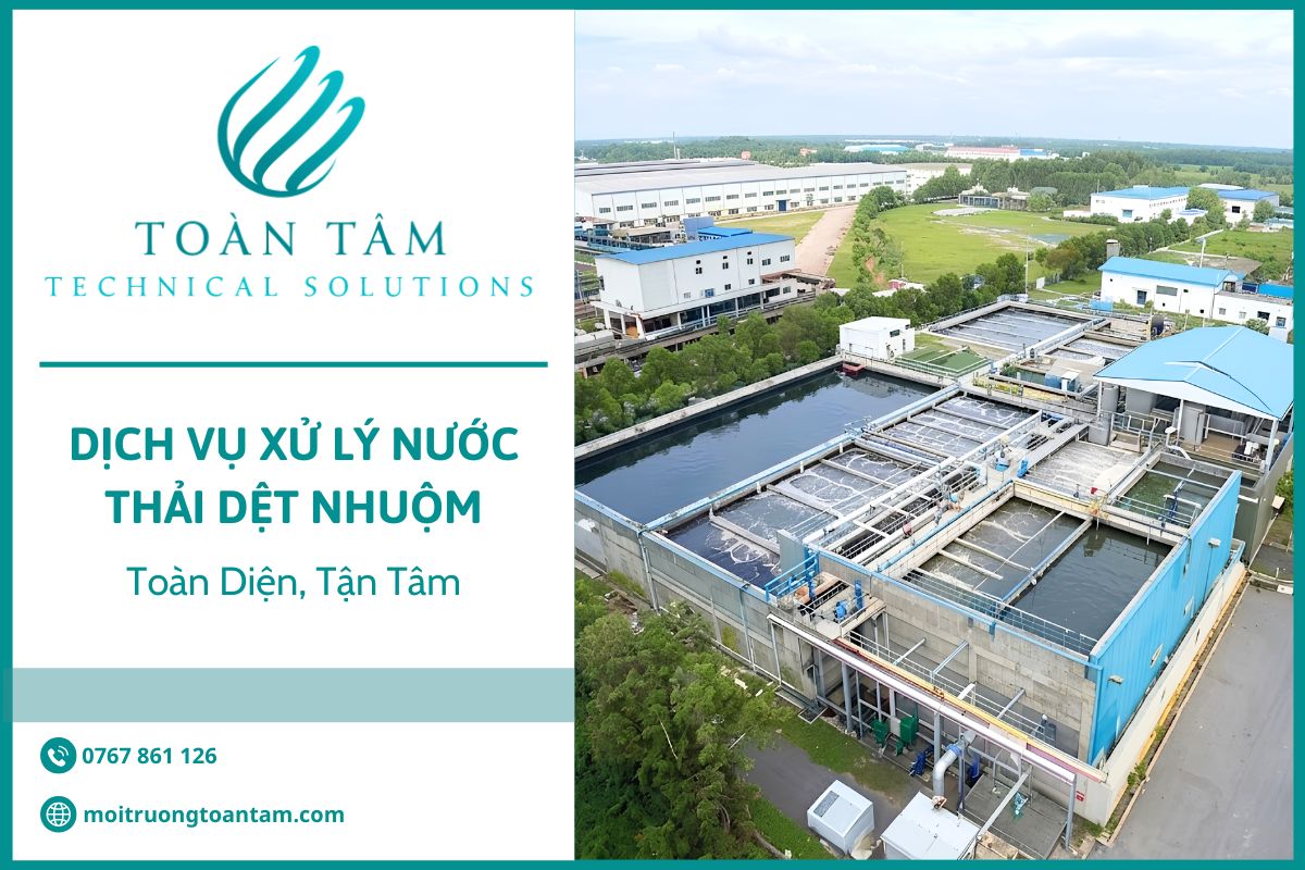 Dịch vụ xử lý nước thải dệt nhuộm toàn diện