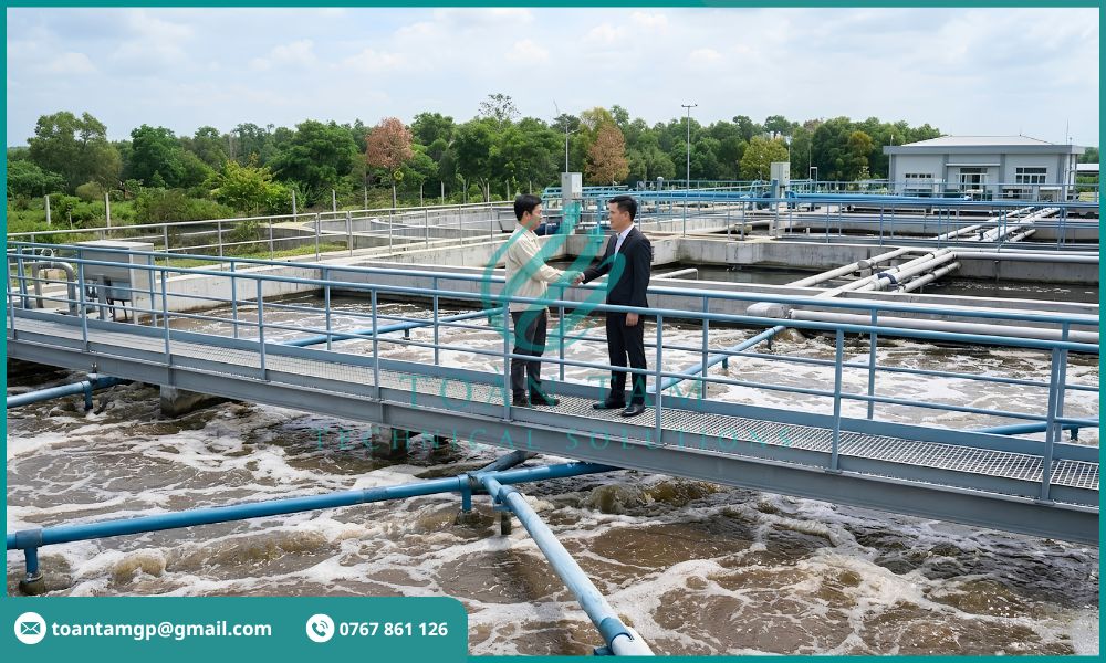 Doanh nghiệp hợp tác với đơn vị xử lý nước thải