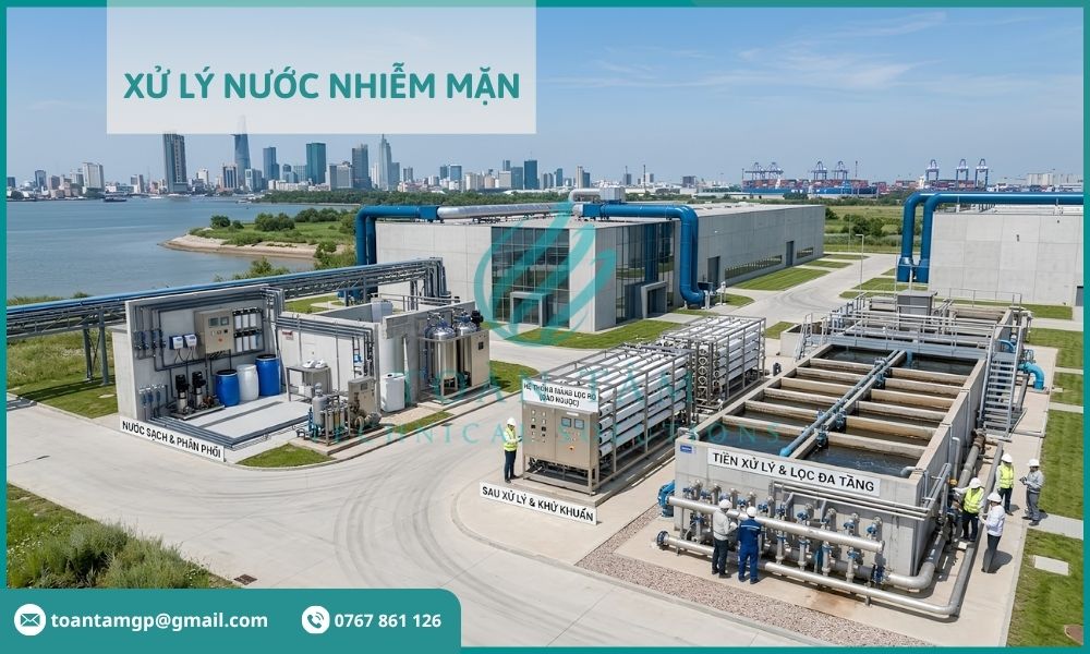 Giải pháp xử lý nước nhiễm mặn hiệu quả và tối ưu chi phí