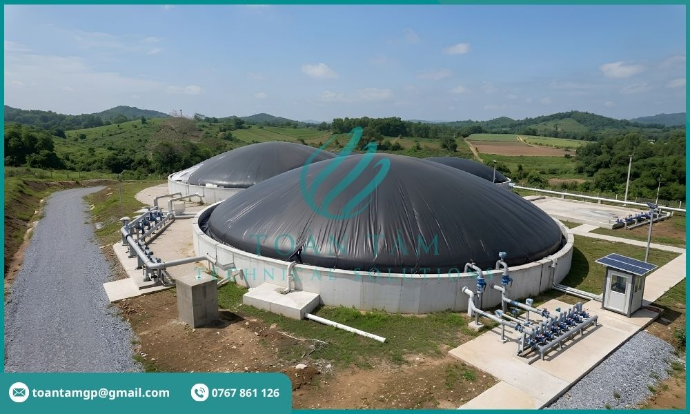 Hầm biogas xử lý nước thải chăn nuôi heo