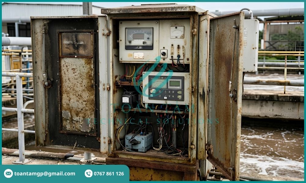 Hệ thống quan trắc cũ xuống cấp