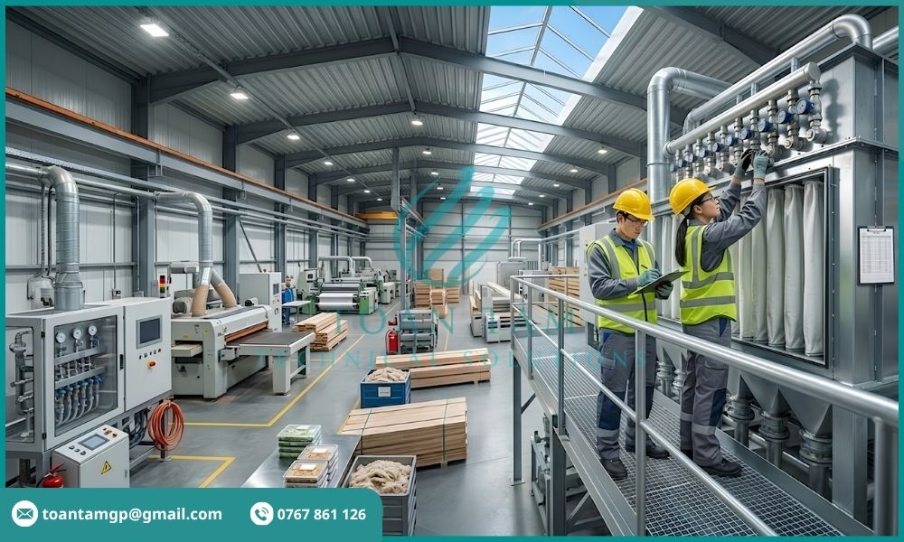 Hệ thống xử lý bụi công nghiệp dạng túi vải