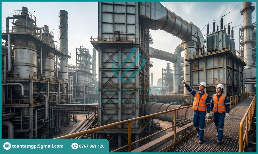 Hệ thống xử lý bụi công nghiệp bằng lọc tĩnh điện