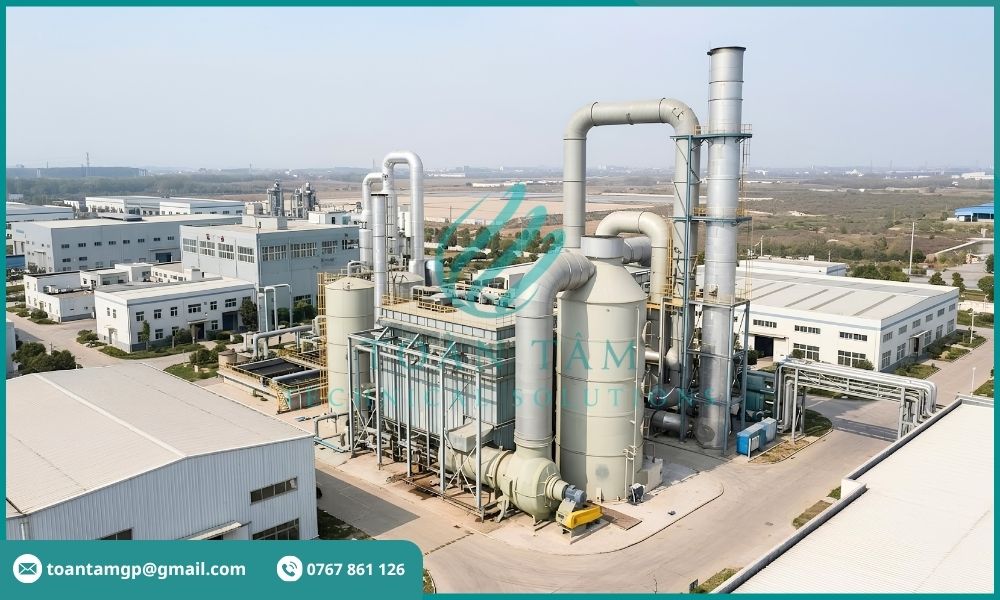 Hệ thống xử lý khí thải nhà máy