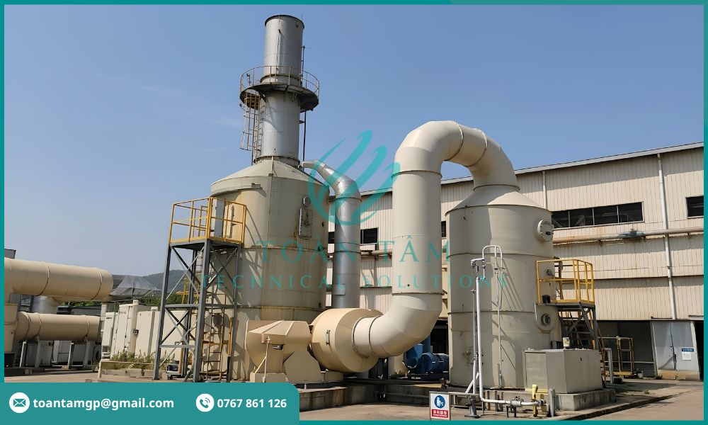 Hệ thống xử lý khí thải tại nhà máy