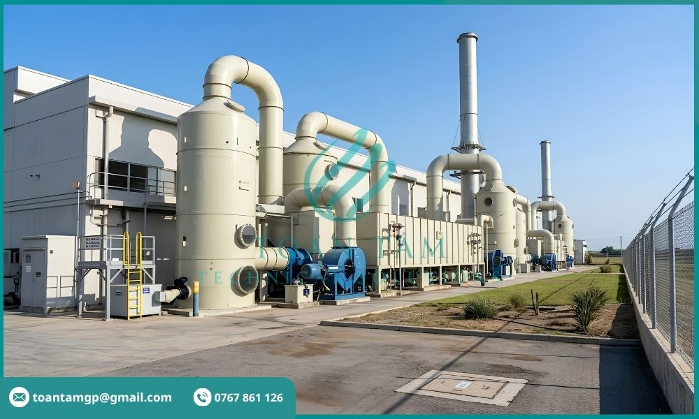 Hệ thống xử lý khí thải xi mạ hiện đại