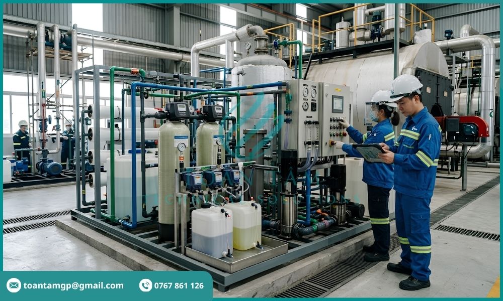 Triển khai hệ thống xử lý nước cấp lò hơi