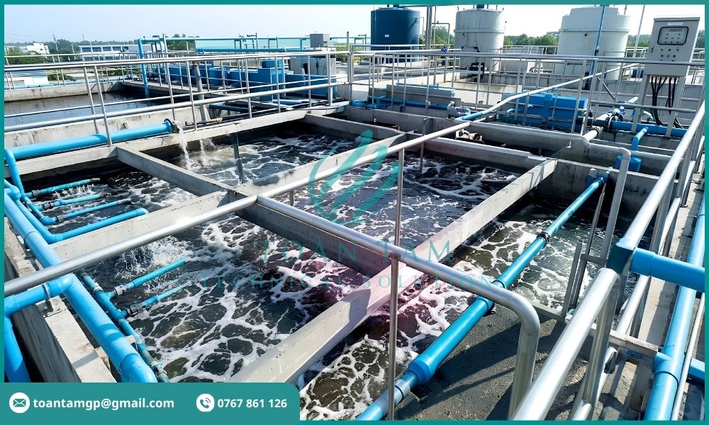 Hệ thống xử lý nước thải dệt nhuộm tại nhà máy