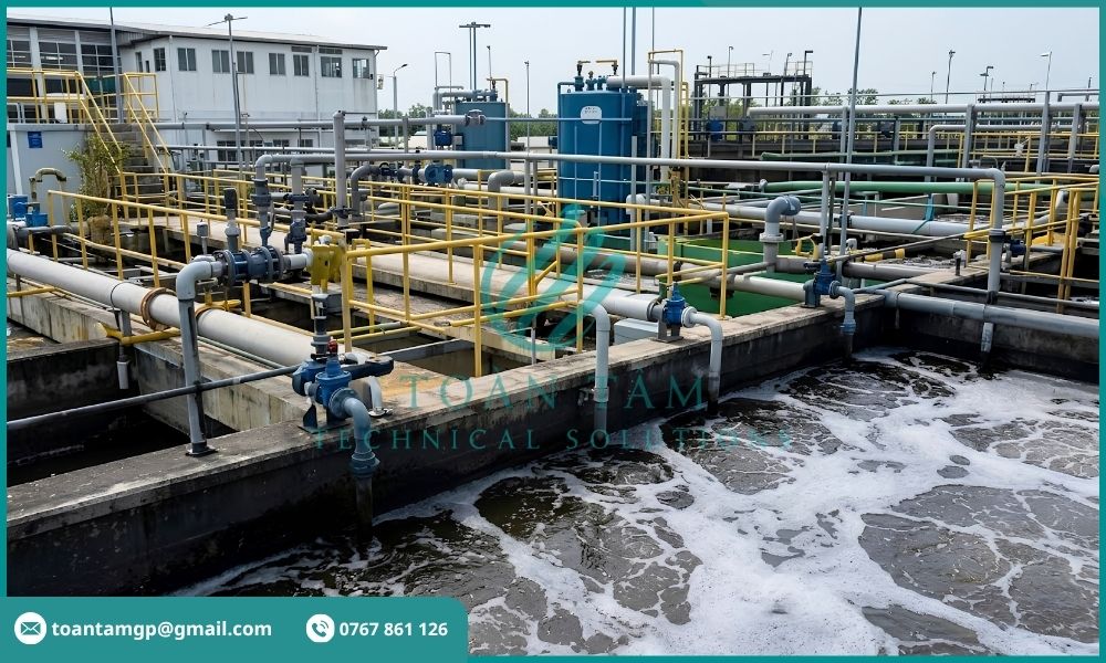 Hệ thống xử lý nước thải sản xuất tại nhà máy