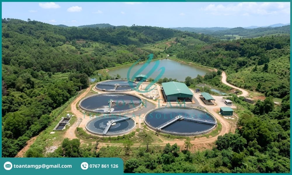 Hệ thống xử lý nước thải với quy mô lớn