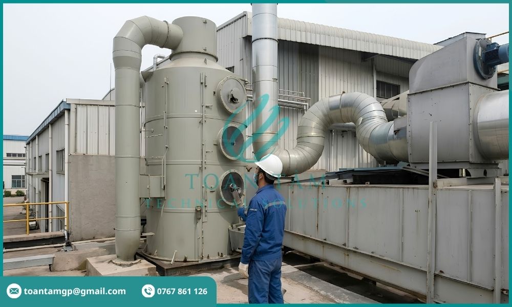 Khảo sát hệ thống xử lý khí thải cũ