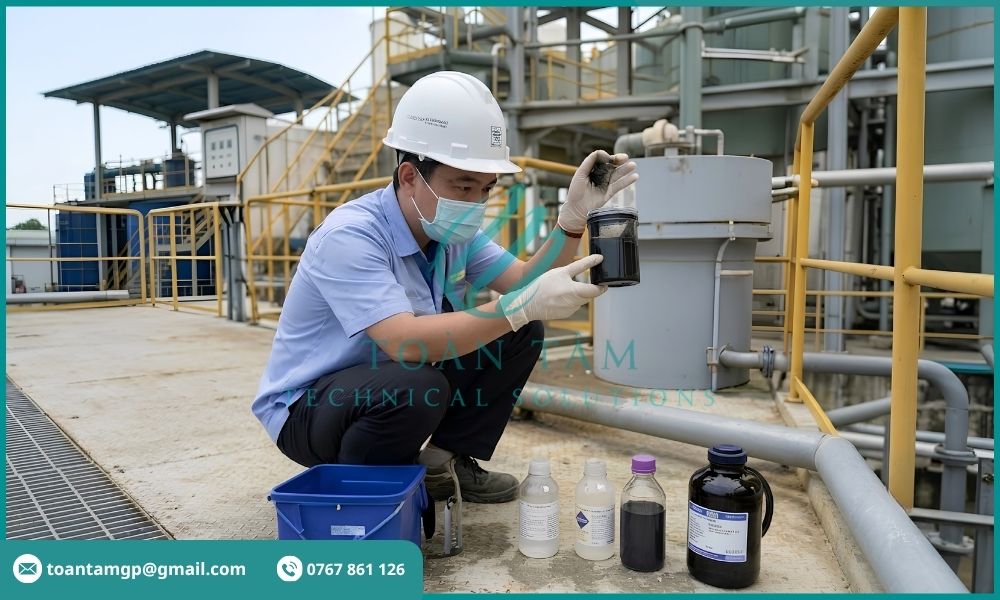 Khảo sát thành phần nước thải mực in