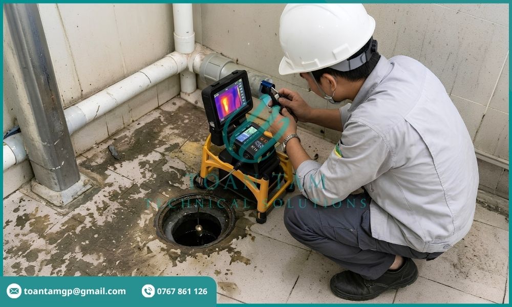 Kiểm tra đường ống dầu mỡ