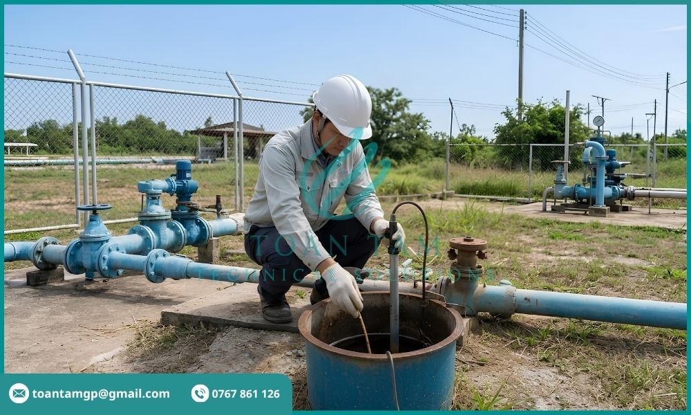 Kiểm tra giếng khai thác nước ngầm