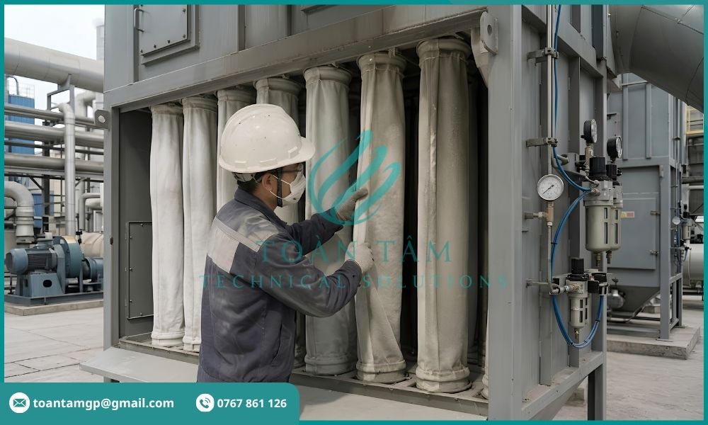 Kiểm tra và bảo trì túi lọc bụi