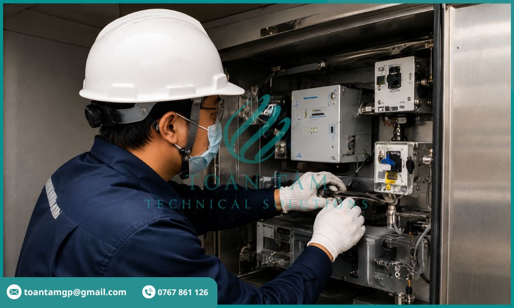Kỹ sư bảo trì hệ thống quan trắc khí thải