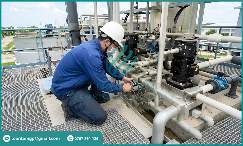 Kỹ sư bảo trì hệ thống xử lý nước thải