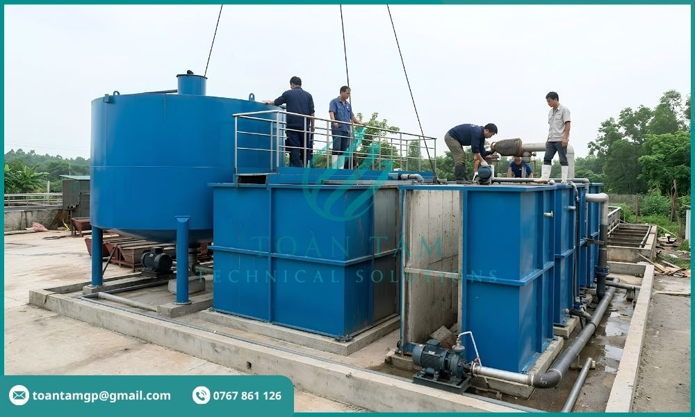 Lắp đặt hệ thống xử lý nước thải giết mổ