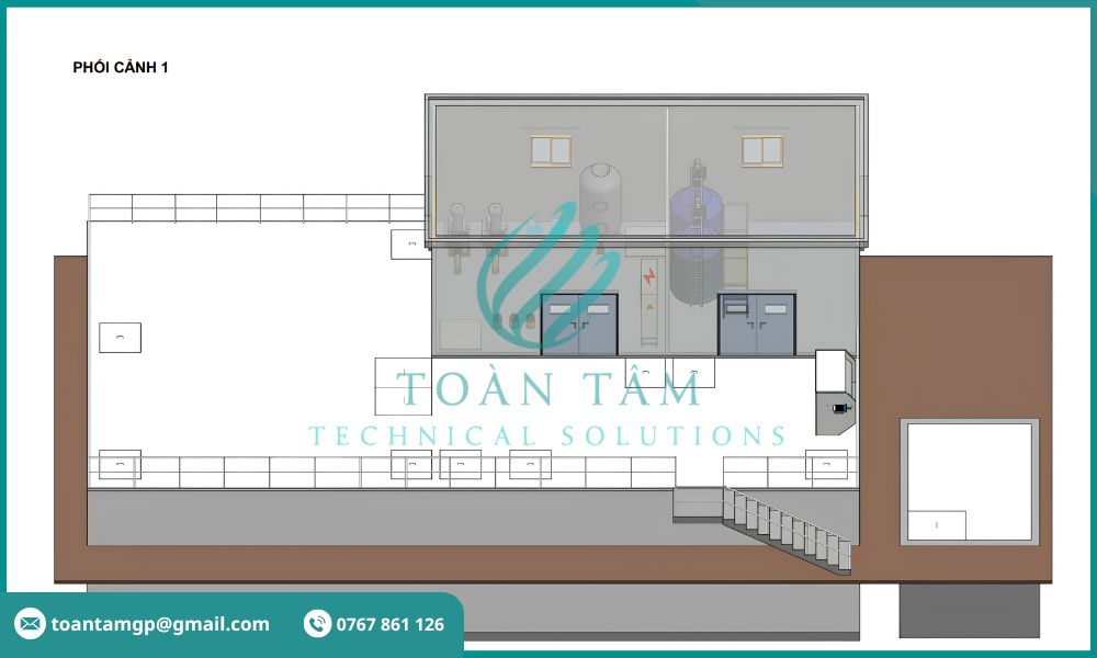 Mô hình 3dD tổng thể hệ thống