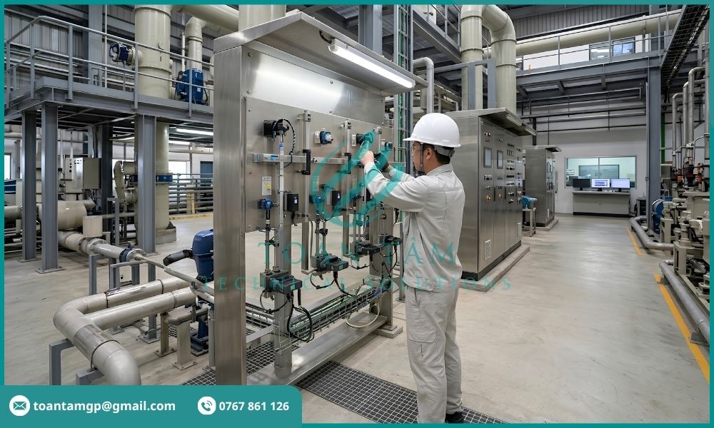 Nhà máy có hệ thống xử lý khí thải