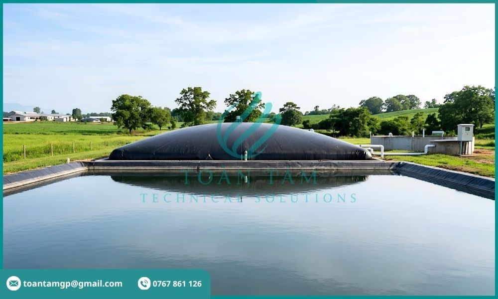 Nước đầu ra sau xử lý bằng hầm biogas