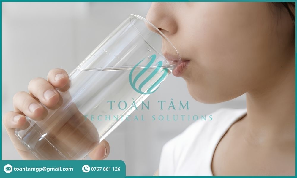 Nước sạch sau xử lý phục vụ sinh hoạt