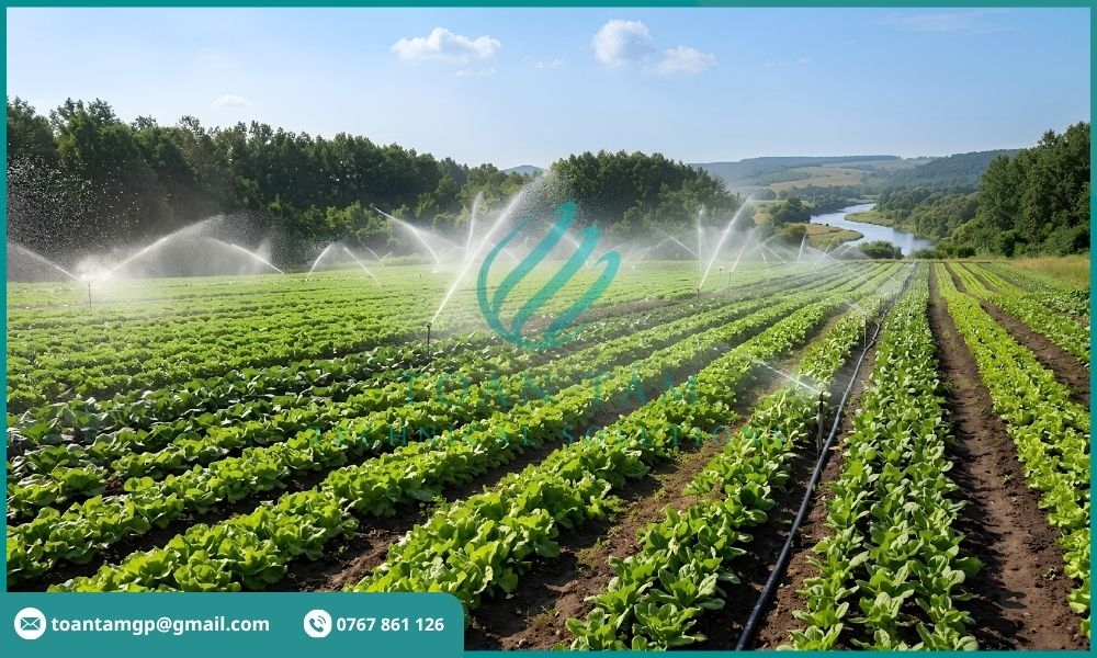 Nước sau xử lý dùng cho tưới tiêuc