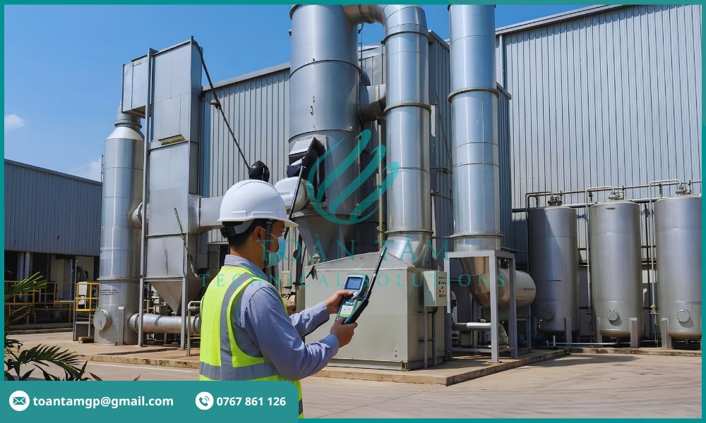Phân tích lưu lượng khí thải công nghiệp
