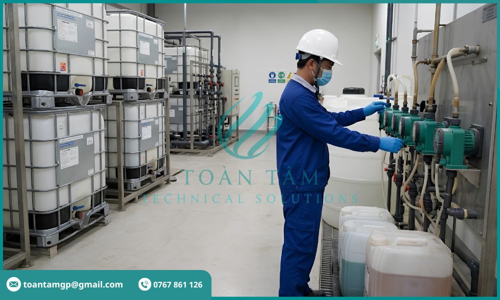 Sử dụng hóa chất óa chất oxy hóa