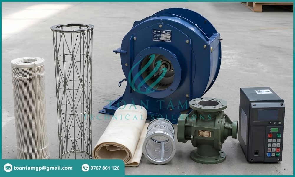 Thiết bị phụ trợ của hệ thống xử lý bụi