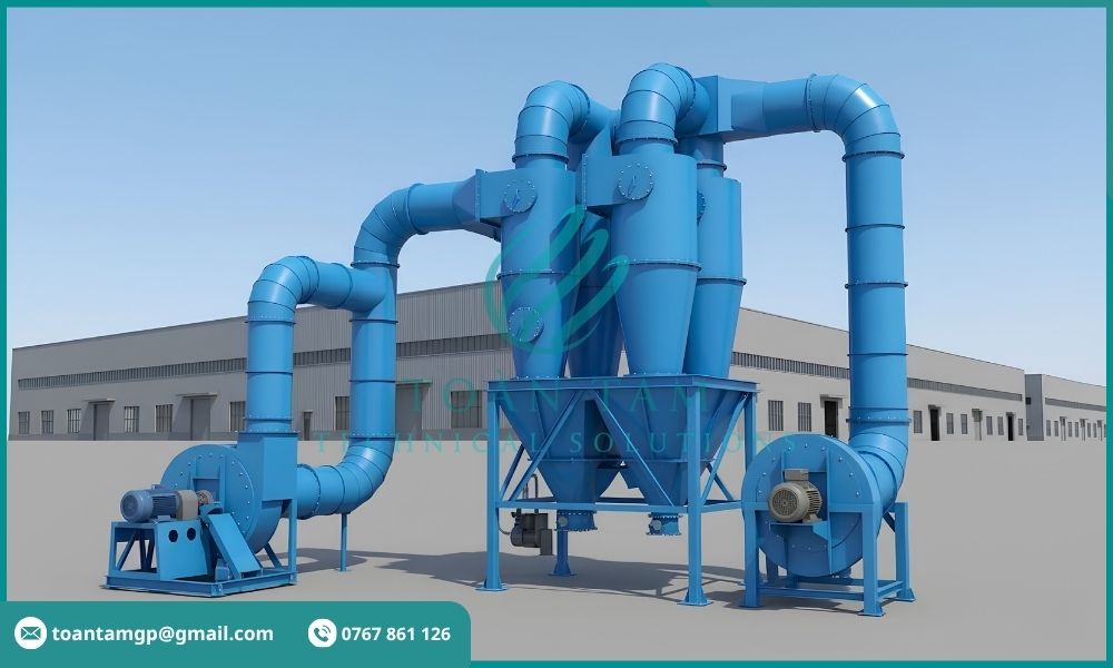 Thiết kế tuyến đường ống xử lý khí thải