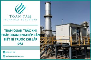Trạm quan trắc khí thải công nghiệp tại nhà máy