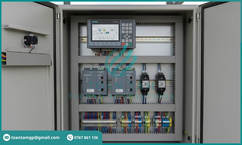Tủ điều khiển hệ thống quan trắc nước thải